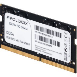 Модуль памяти для ноутбука SoDIMM DDR4 16GB 3200 MHz Prologix (PRO16GB3200D4S)