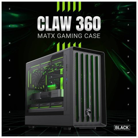 Корпус Gamemax Claw 360 BK - Нулевой остаток (Feed) - Нулевой остаток (Feed)