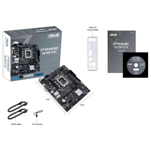 Материнская плата ASUS PRIME H610M-K D4 - Системные (материнские) платы  - Системные (материнские) платы 