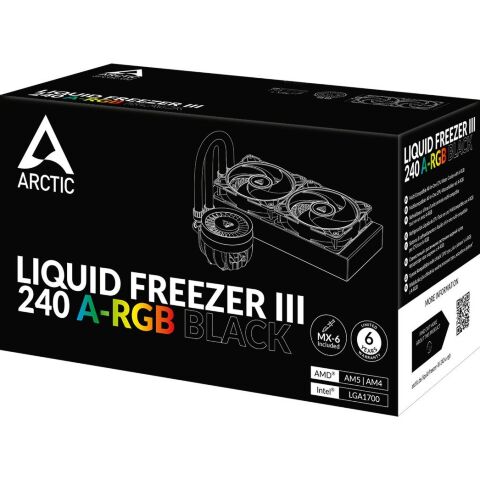 Система жидкостного охлаждения Arctic Liquid Freezer III 240 A-RGB (ACFRE00142A) - Нулевой остаток (Feed) - Нулевой остаток (Feed)