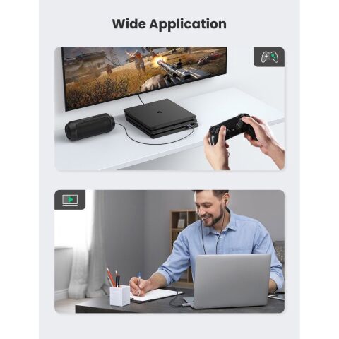 Звуковая плата Ugreen CM383 gray (80864) - Нулевой остаток (Feed)  - Нулевой остаток (Feed) 