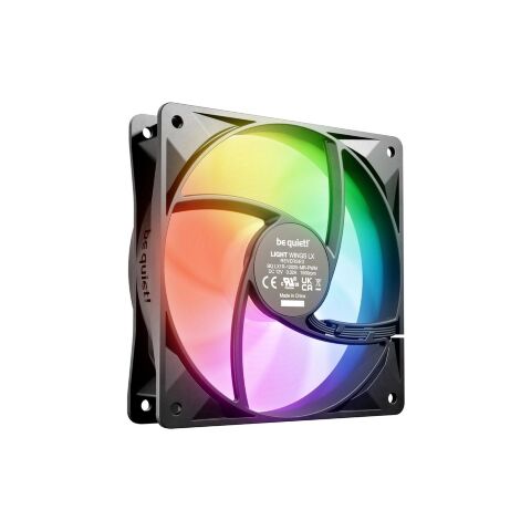 Кулер для корпуса Be quiet! Light Wings LX 120mm PWM Reverse чорний (BL132) - Нулевой остаток (Feed) - Нулевой остаток (Feed)