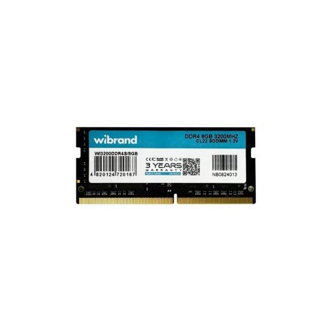 Модуль памяти для ноутбука SoDIMM DDR4 8GB 3200 MHz Wibrand (WI3200DDR4S/8GB) - Нулевой остаток (Feed)  - Нулевой остаток (Feed) 
