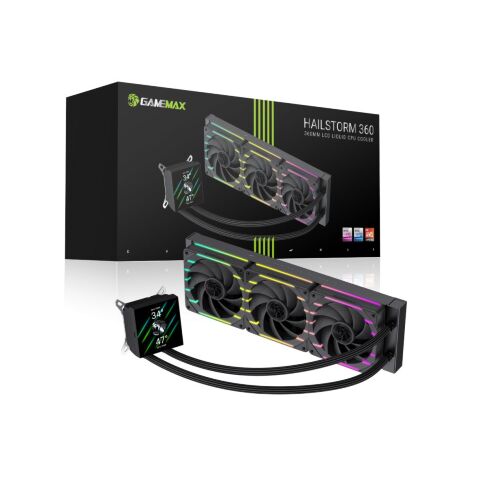 Кулер для процессора Gamemax HAILSTORM 360 BK - Нулевой остаток (Feed)  - Нулевой остаток (Feed) 