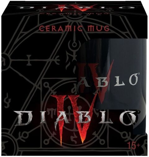Чашка JINX Diablo IV Hotter Than Hell Black Кружка Діабло 325 ml -   -  