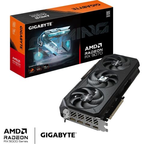 Видеокарта GIGABYTE Radeon RX 9070 16Gb GAMING OC (GV-R9070GAMING OC-16GD) - Видеокарты  - Видеокарты 