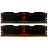 Модуль памяти для компьютера DDR4 16GB (2X8GB) 3200 MHz IRDM X Black Goodram (IR-X3200D464L16SA/16GDC)