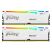 Модуль памяти для компьютера DDR5 64GB (2x32GB) 5600 MHz Beast White RGB Kingston Fury (ex.HyperX) (KF556C36BWEAK2-64) - Модули памяти для компьютера  - Модули памяти для компьютера 