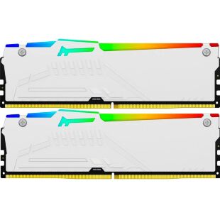 Модуль памяти для компьютера DDR5 64GB (2x32GB) 5600 MHz Beast White RGB Kingston Fury (ex.HyperX) (KF556C36BWEAK2-64)
