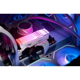 Модуль памяти для компьютера DDR5 64GB (2x32GB) 5600 MHz Beast White RGB Kingston Fury (ex.HyperX) (KF556C36BWEAK2-64)