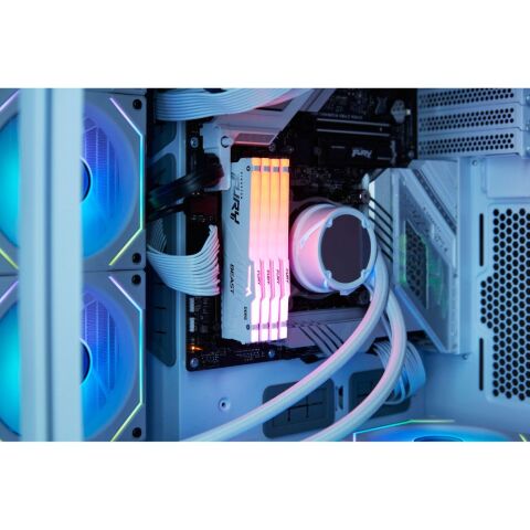 Модуль памяти для компьютера DDR5 64GB (2x32GB) 5600 MHz Beast White RGB Kingston Fury (ex.HyperX) (KF556C36BWEAK2-64) - Модули памяти для компьютера  - Модули памяти для компьютера 