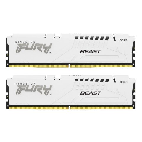 Модуль памяти для компьютера DDR5 32GB (2x16GB) 6000 MHz Beast White EXPO Kingston Fury (ex.HyperX) (KF560C30BWEK2-32) - Нулевой остаток (Feed)  - Нулевой остаток (Feed) 