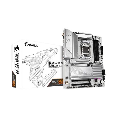 Материнская плата GIGABYTE B650 AORUS ELITE AX ICE (B650 A ELITE AX ICE) - Системные (материнские) платы - Системные (материнские) платы