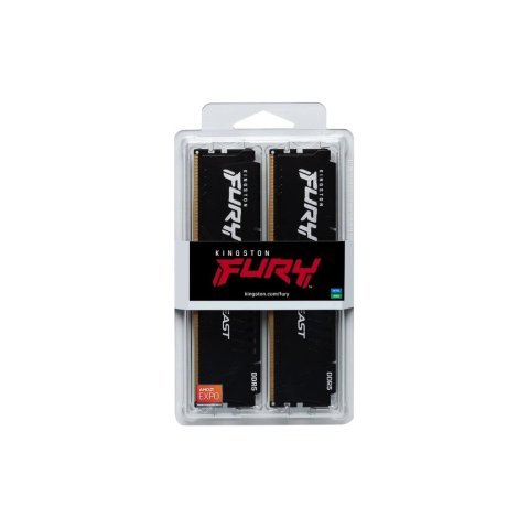 Модуль памяти для компьютера DDR5 32GB (2x16GB) 5200 MHz Beast AM5 Black Kingston Fury (ex.HyperX) (KF552C36BBEK2-32) - Нулевой остаток (Feed)  - Нулевой остаток (Feed) 