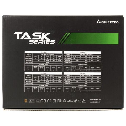 Блок питания Chieftec 500W Task (TPS-500S) - Нулевой остаток (Feed) - Нулевой остаток (Feed)
