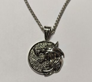 Медальйон 3D Відьмак (The Witcher) метал новий кулон Геральта із серіалу №6