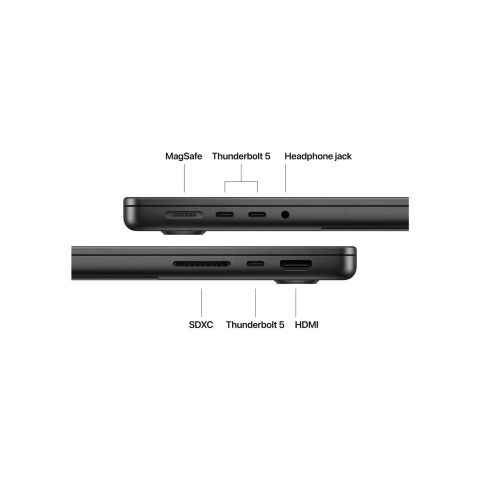 Ноутбук Apple MacBook Pro 14 A3426 M5 Pro Space Black (MJLW4UA/A) - Ноутбуки  - Ноутбуки 