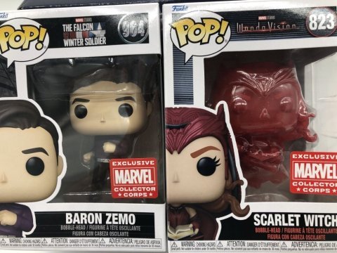 Коробка Funko Marvel Collector Corps Box Scarlet Witch Baron Zemo Фанко Алая Ведьма и футболка (S) -   -  