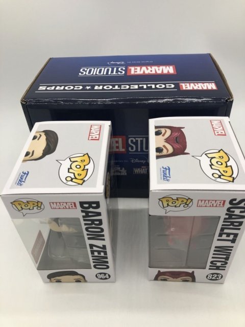 Коробка Funko Marvel Collector Corps Box Scarlet Witch Baron Zemo Фанко Алая Ведьма и футболка (S) -   -  