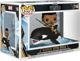 Фігурка Funko Marvel Black Panther Wakanda Forever Namor with Orca Фанко Чорна пантера Немор з косаткой 116