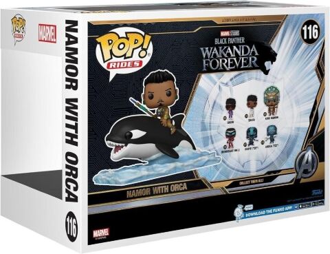 Фігурка Funko Marvel Black Panther Wakanda Forever Namor with Orca Фанко Чорна пантера Немор з косаткой 116 -   -  