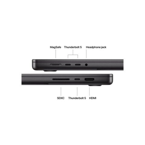 Ноутбук Apple MacBook Pro 16 A3429 M5 Max Space Black (MGED4UA/A) - Ноутбуки  - Ноутбуки 