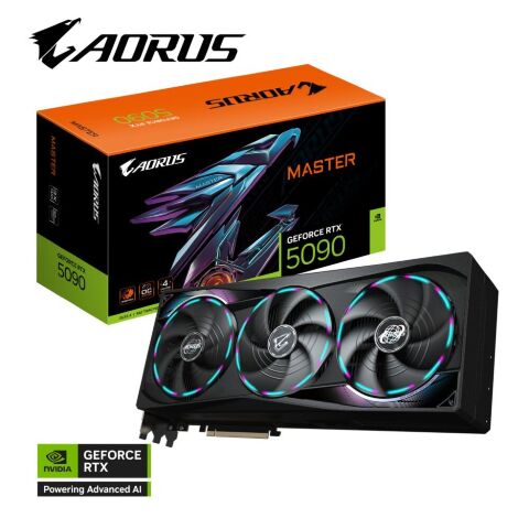 Видеокарта GIGABYTE GeForce RTX5090 32GB AORUS MASTER (GV-N5090AORUS M-32GD) - Нулевой остаток (Feed)  - Нулевой остаток (Feed) 