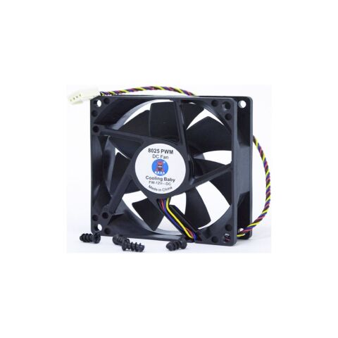 Кулер для корпуса Cooling Baby 8025 PWM - Нулевой остаток (Feed)  - Нулевой остаток (Feed) 