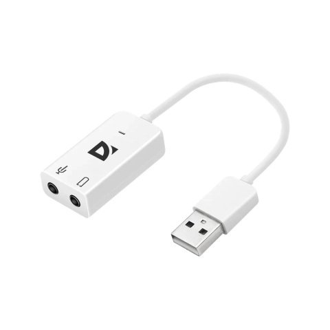 Звуковая плата Defender Audio USB 2х3,5mm jack (63002) - Нулевой остаток (Feed)  - Нулевой остаток (Feed) 