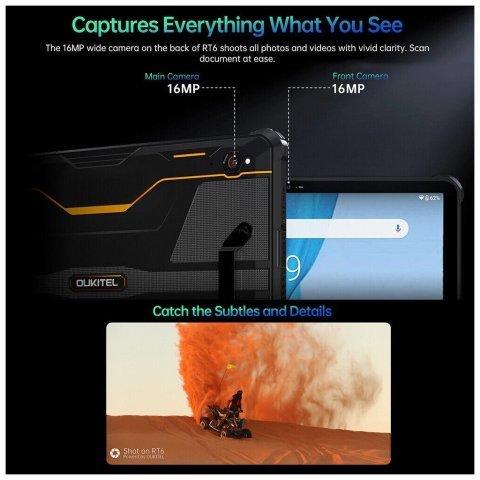 Планшет OUKITEL RT6 10.1" 8/256GB /NFC/ LTE Black (6931940750233) - Нулевой остаток (Feed) - Нулевой остаток (Feed)