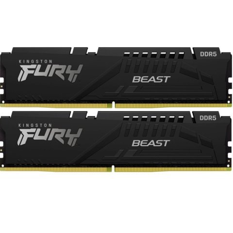 Модуль памяти для компьютера DDR5 64GB (2x32GB) 6000 MHz Beast Black XMP Kingston Fury (ex.HyperX) (KF560C30BBK2-64) - Нулевой остаток (Feed)  - Нулевой остаток (Feed) 