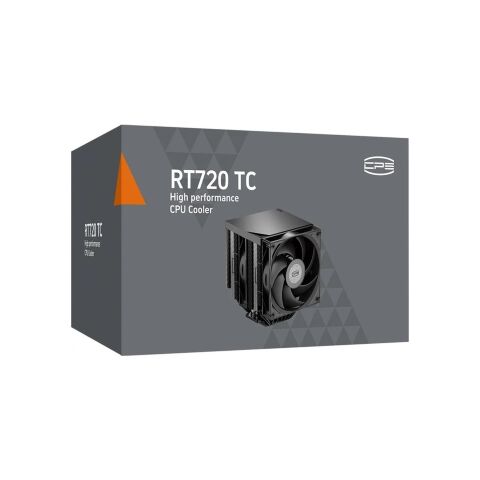 Кулер для процессора PcCooler Охолоджувач для процесора PсCOOLER RT720 TC BK чорний IntelLGA 115X/12 (RT720 TC BK) - Кулеры к процессорам  - Кулеры к процессорам 