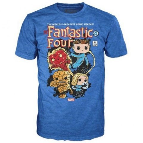 Футболка Funko Marvel Fantastic Four Collector Corps T-Shirt фанко Фантастическая четвёрка (размер L) -   -  
