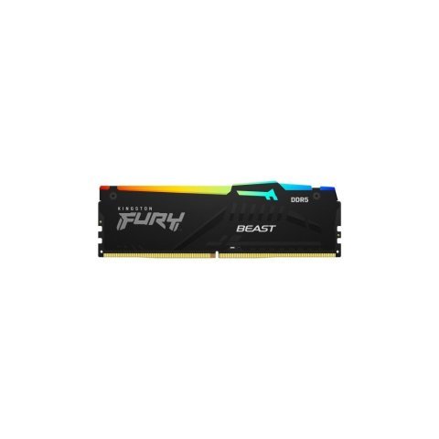 Модуль памяти для компьютера DDR5 16GB 5200 MHz Beast RGB AM5 Black Kingston Fury (ex.HyperX) (KF552C36BBEA-16) - Нулевой остаток (Feed)  - Нулевой остаток (Feed) 