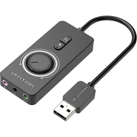 Звуковая плата Vention Audio USB 3х3,5mm jack 0.15m Volume Control (CDRBB) - Нулевой остаток (Feed)  - Нулевой остаток (Feed) 