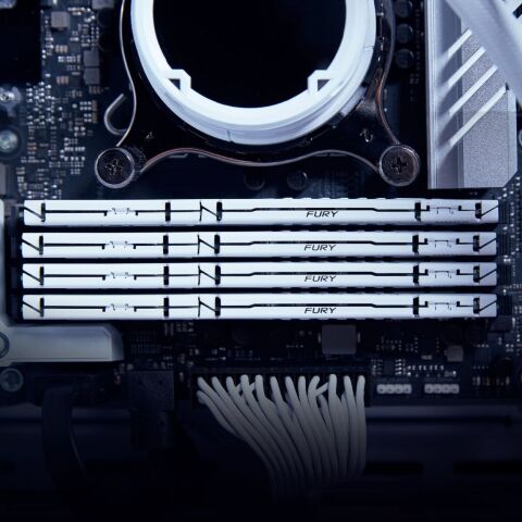 Модуль памяти для компьютера DDR5 64GB (2x32GB) 5600 MHz Beast White EXPO Kingston Fury (ex.HyperX) (KF556C36BWEK2-64) - Модули памяти для компьютера  - Модули памяти для компьютера 