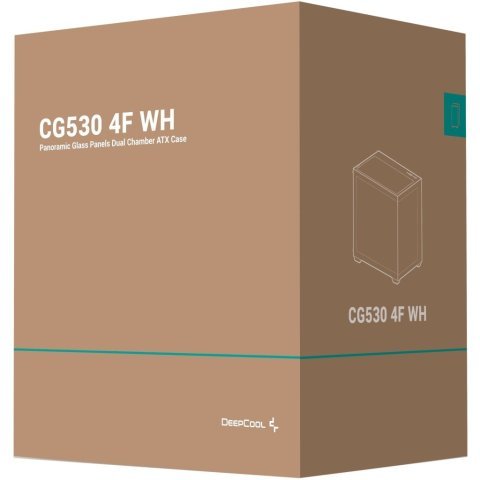 Корпус Deepcool CG530 4F White (R-CG530-WHADA4-G-1) - Нулевой остаток (Feed) - Нулевой остаток (Feed)