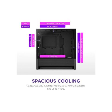 Корпус NZXT H3 Flow All Black (CC-H31FB-01) - Нулевой остаток (Feed) - Нулевой остаток (Feed)