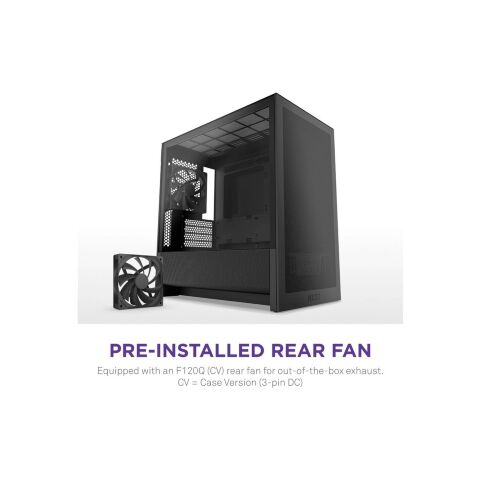 Корпус NZXT H3 Flow All Black (CC-H31FB-01) - Нулевой остаток (Feed) - Нулевой остаток (Feed)