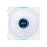 Кулер для корпуса Lian Li TLLCD 120-3, White Cooler (G99.12TLLCD3W.00)