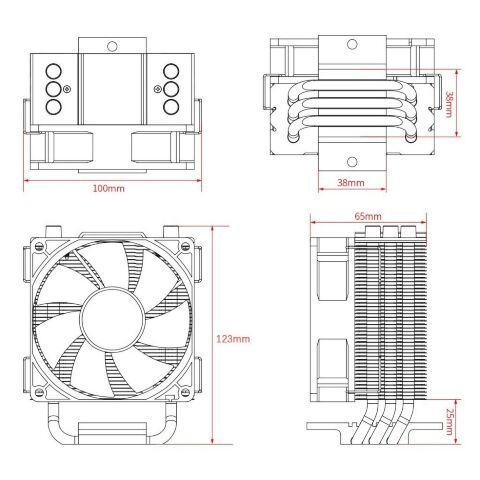 Кулер для процессора ID-Cooling SE-903-XT - Кулеры к процессорам - Кулеры к процессорам