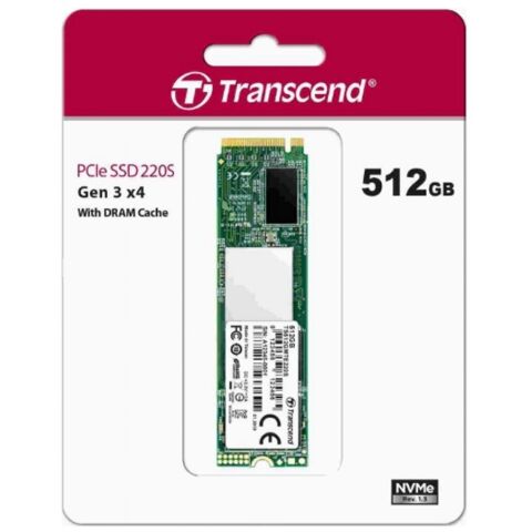 Накопитель SSD M.2 2280 512GB Transcend (TS512GMTE220S) - Нулевой остаток (Feed) - Нулевой остаток (Feed)