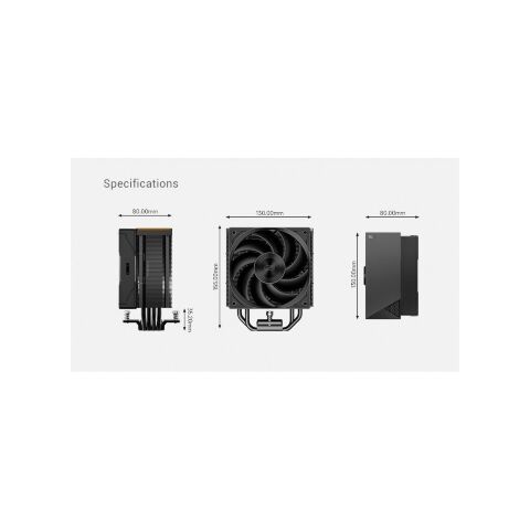 Кулер для процессора PcCooler RZ400 V2 BK - Нулевой остаток (Feed)  - Нулевой остаток (Feed) 