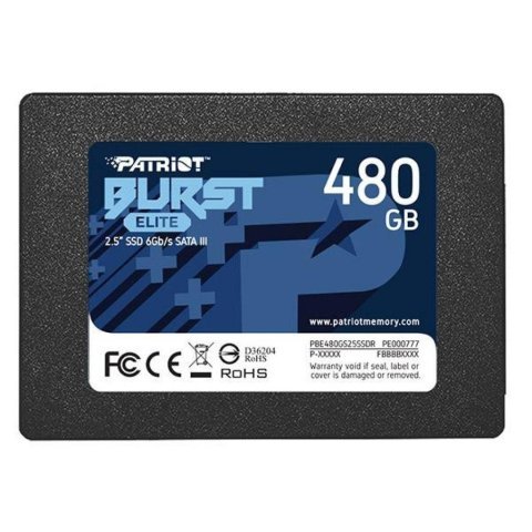 Накопитель SSD 2.5" 480GB Burst Elite Patriot (PBE480GS25SSDR) - Нулевой остаток (Feed)  - Нулевой остаток (Feed) 