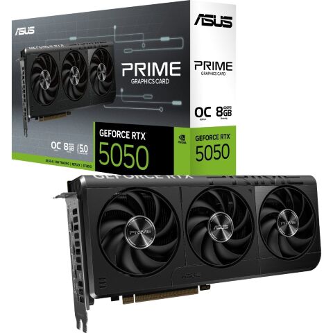 Видеокарта ASUS GeForce RTX5050 8Gb PRIME OC (PRIME-RTX5050-O8G) - Видеокарты  - Видеокарты 