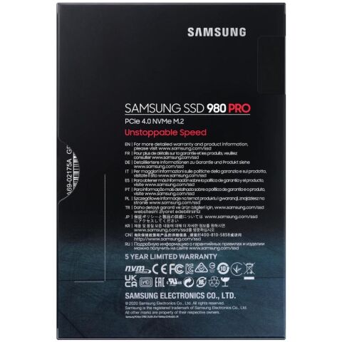 Накопитель SSD M.2 2280 1TB 980 PRO Samsung (MZ-V8P1T0BW) - Нулевой остаток (Feed) - Нулевой остаток (Feed)
