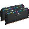 Модуль памяти для компьютера DDR5 32GB (2x16GB) 6000 MHz Dominator Platinum RGB Black Corsair (CMT32GX5M2X6000C36)