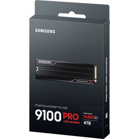 Накопитель SSD M.2 2280 4TB 9100 PRO Heatsink Samsung (MZ-VAP4T0CW) - Внутренние SSD  - Внутренние SSD 