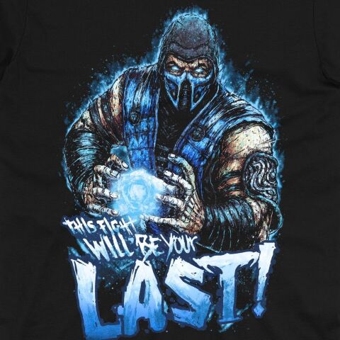 Футболка Morze Mortal Kombat Sub-Zero T-Shirt Смертельная битва Сабзиро (размер L) - -