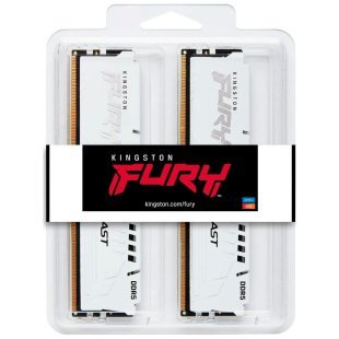 Модуль памяти для компьютера DDR5 64GB (2x32GB) 6400 MHz Beast White XMP Kingston Fury (ex.HyperX) (KF564C32BWK2-64)